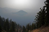 ND8 7500  Crater Lake in smoke