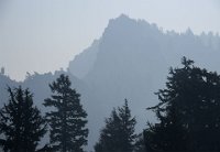 ND8 7521  Crater Lake in smoke